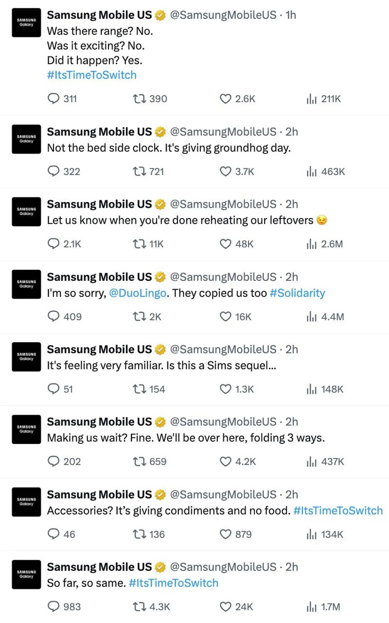 Samsung Mobile US reaguje na premierę iPhone'a Duo