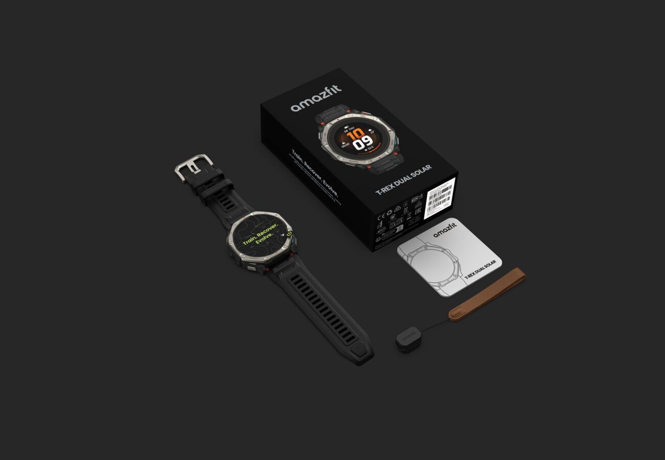 smartwatch amazfit t-rex dual solar