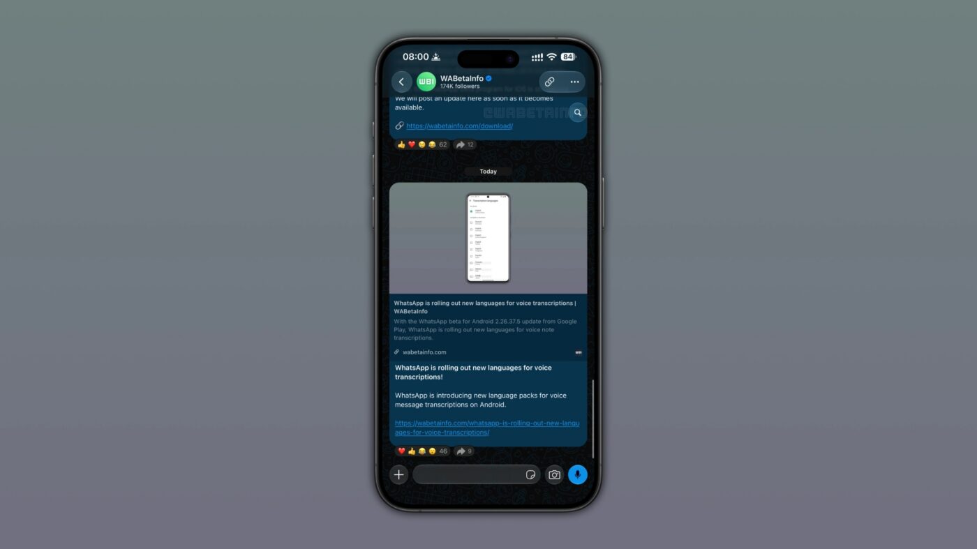 WhatsApp nowy przycisk wyszukiwania