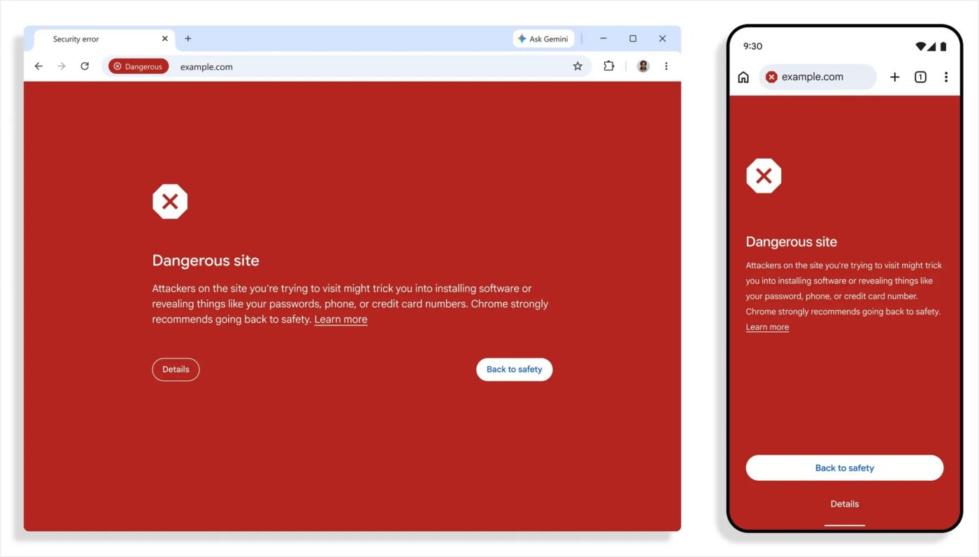 Nowości w Enhanced Protection w Google Chrome