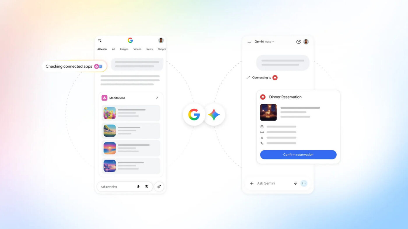 Google połączone aplikacje Gemini