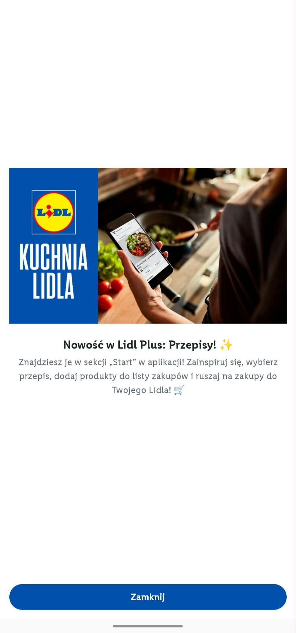 Nowa Kuchnia Lidla w aplikacji Lidl Plus