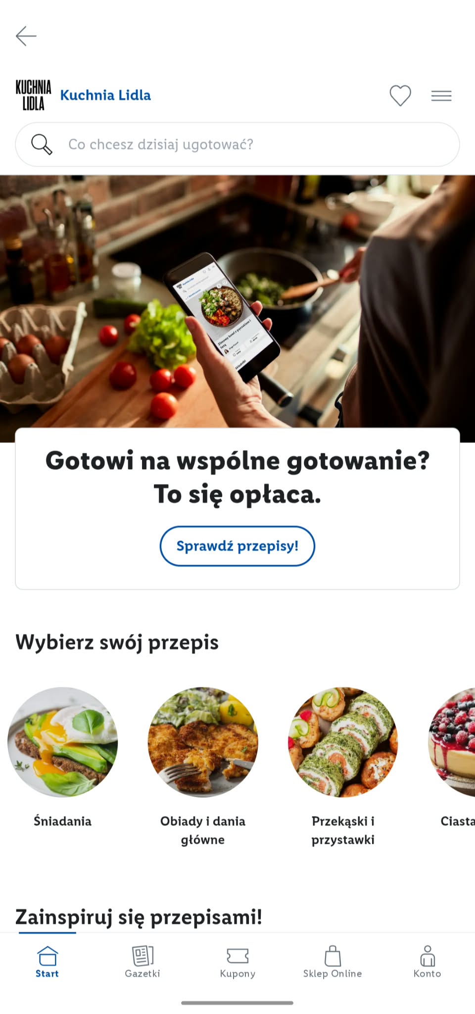 Nowa Kuchnia Lidla w aplikacji Lidl Plus