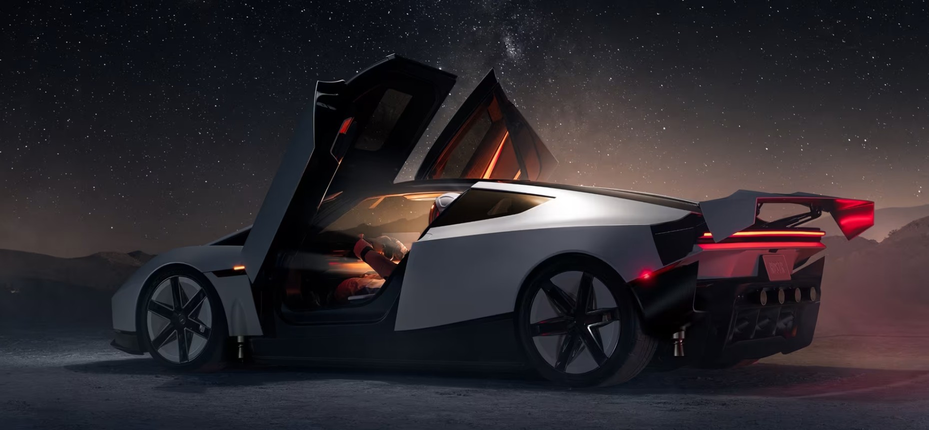 Latająca Tesla Roadster