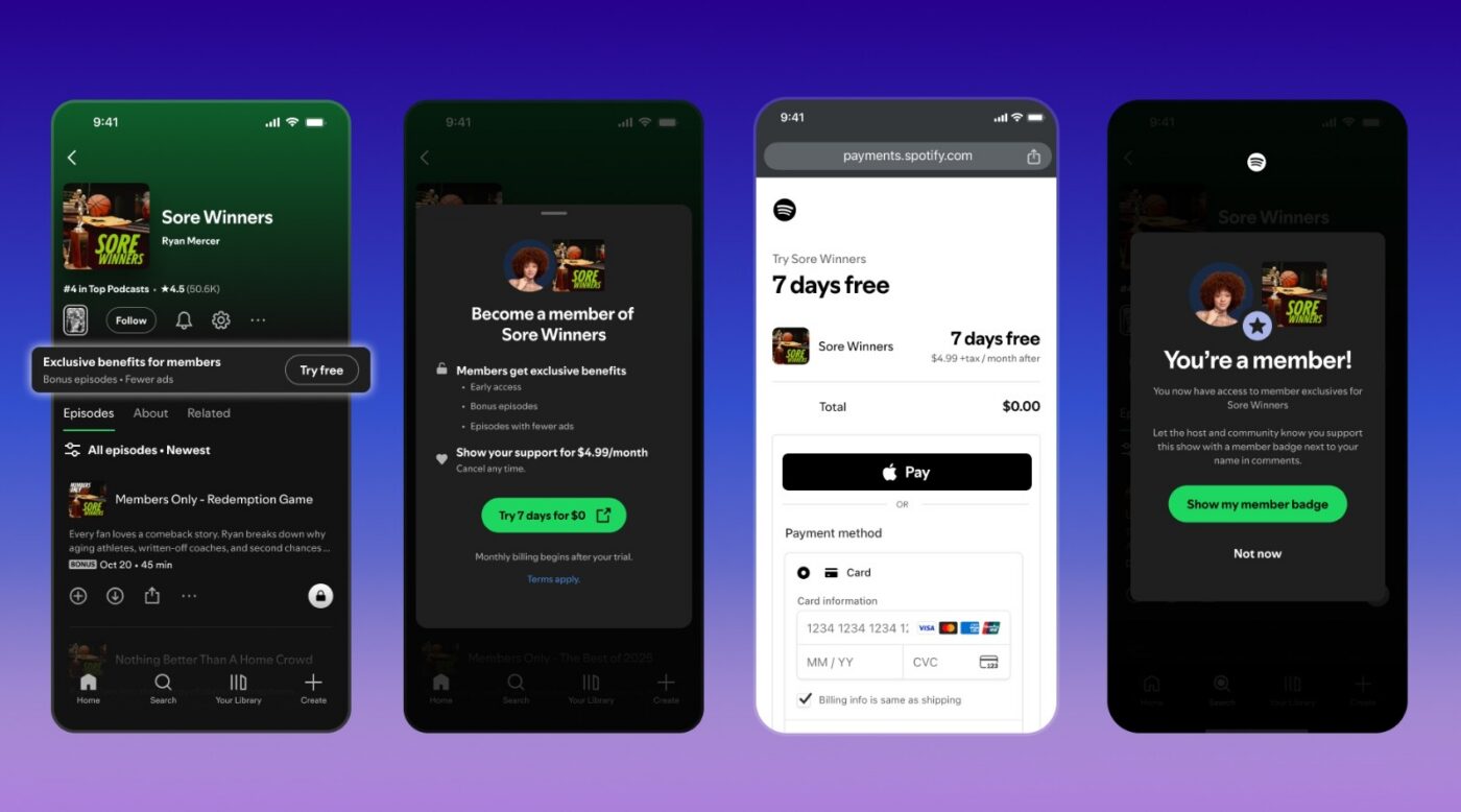 Członkostwo Spotify, Spotify Members