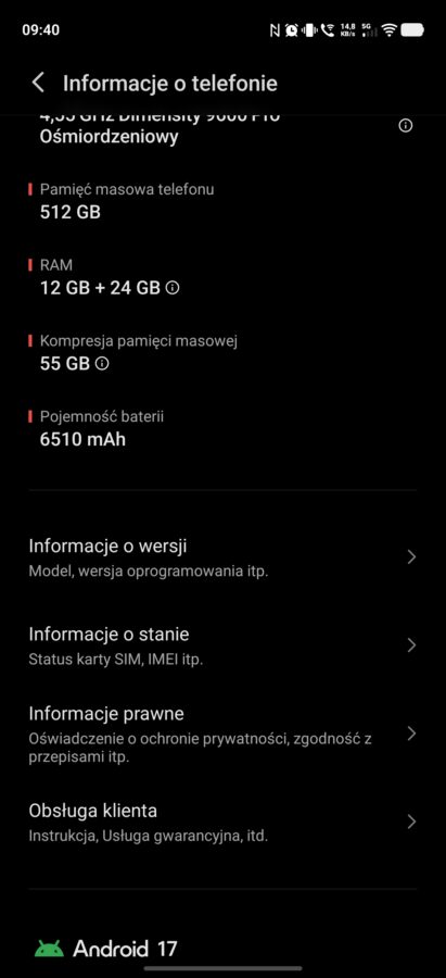 smartfon Vivo X500 Pro