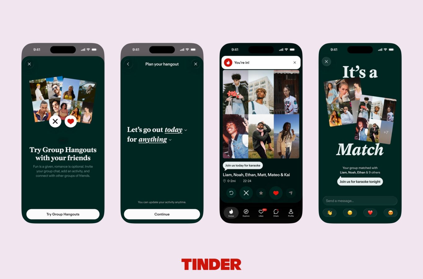 grupowe spotkania nowa funkcja tinder