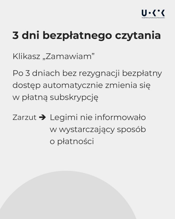 uokik postawił zarzuty legimi