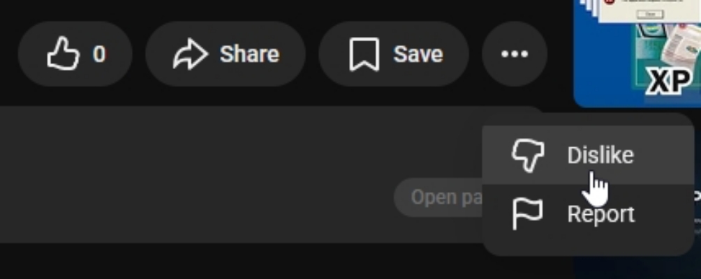 YouTube ukrycie łapki w dół testy