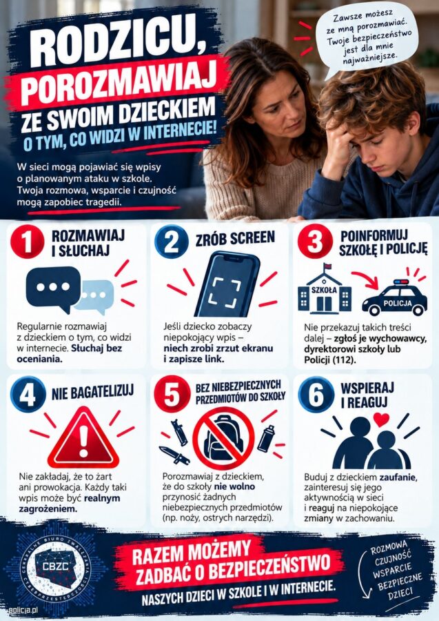 Nowa akcja Życie to nie gra. Masz je tylko jedno. Policja w szkołach - Rady dla rodziców